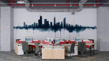 Load image into Gallery viewer, City Skyline Office Wall Mural, Modern Workspace Wallpaper, Urban Cityscape Wall Art, Corporate Executive Office Decor, 672mv