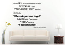 Load image into Gallery viewer, Which Road Do I Take? Quote Saying Citation For Kids Children Toddlers Babies Nursery Wall Decal Vinyl Sticker Mural Room Decor L967