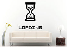 Load image into Gallery viewer, Sand Clock Old Ancient Clock Loading Square Like Sign Computer Geek PC Wall Decal Vinyl Sticker Mural Room Decor L989