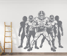 Load image into Gallery viewer, Large Custom Name American Football Team wall decal Sport Wall Decal Kids Decal Personalized Gifts wall Vinyl Wall Sticker Boy Room 1149RS
