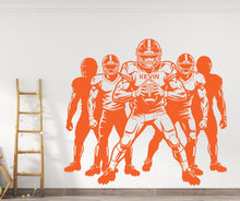 Load image into Gallery viewer, Large Custom Name American Football Team wall decal Sport Wall Decal Kids Decal Personalized Gifts wall Vinyl Wall Sticker Boy Room 1149RS