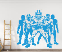 Load image into Gallery viewer, Large Custom Name American Football Team wall decal Sport Wall Decal Kids Decal Personalized Gifts wall Vinyl Wall Sticker Boy Room 1149RS