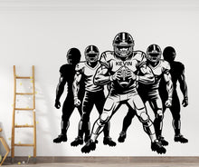 Load image into Gallery viewer, Large Custom Name American Football Team wall decal Sport Wall Decal Kids Decal Personalized Gifts wall Vinyl Wall Sticker Boy Room 1149RS