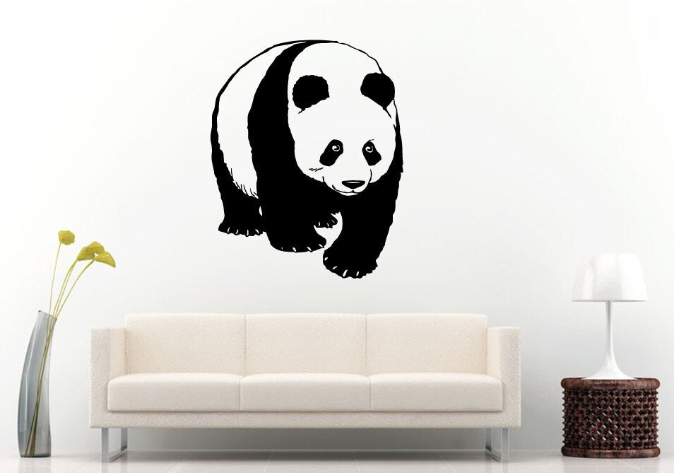 Panda Bear Cute Animal Children's Room Wall Decal Vinyl Sticker Mural Room Decor L991