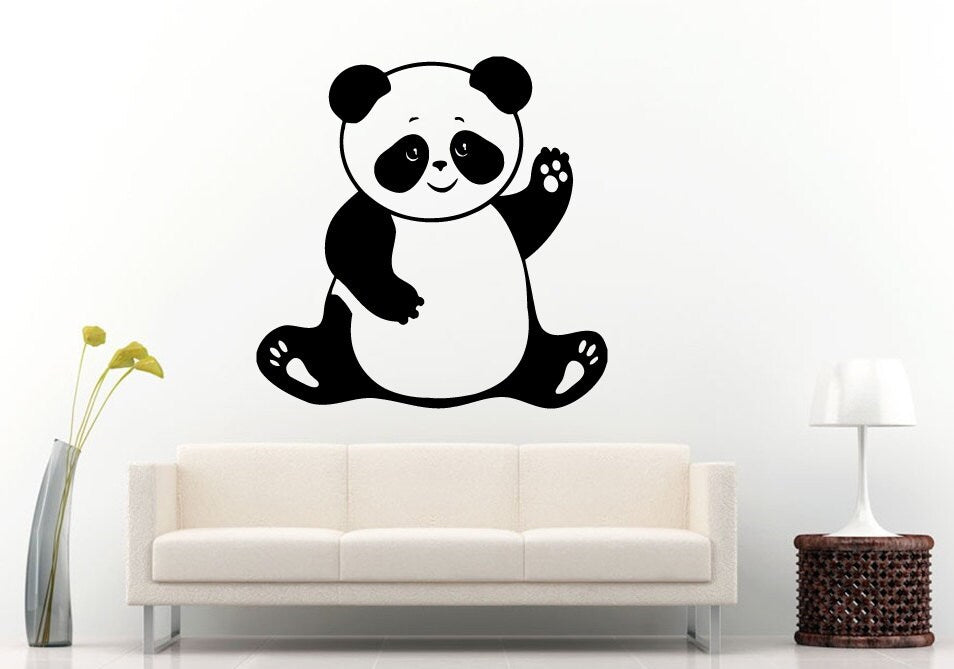 Panda Bear Cute Animal Children's Room Wall Decal Vinyl Sticker Mural Room Decor L992