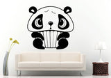 Baby Cake Cute Panda Bear Animal Children's Room Wall Decal Vinyl Sticker Mural Room Decor L1003