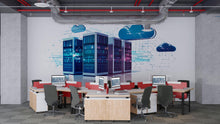 Load image into Gallery viewer, Cloud Computing Wall Decal Data Center Server Wall Mural Technology Office Decor IT Company Peel And Stick Wall Art