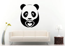 Load image into Gallery viewer, Panda Bear Holding Heart Cute Animal Children's Room Wall Decal Vinyl Sticker Mural Room Decor L993