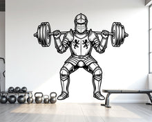 Load image into Gallery viewer, Medieval Knight Gym Wall Decor Ancient Fitness Wall Art Skull Gym Wall Decals Spartan Wall Decal Gifts Home Gym Wall Sticker Gym 1153RS