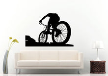 Load image into Gallery viewer, Bicycle Rider On A Mountain Bike Bicycle Sport Wall Decal Vinyl Sticker Mural Room Decor L1020