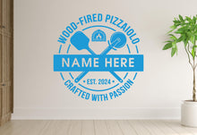 Load image into Gallery viewer, Pizza Wall Decal | Restaurant Pizzeria Decor | Pizzeria art | Custom Name
