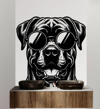 Load image into Gallery viewer, Cane Corso Happy Dog with Sunglasses Dog wall decal Dog decor Dog kids Dog wall art Decal Dog Lover Animals Dog Wall Bathroom Decals 435DE