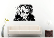 Load image into Gallery viewer, Joker Funny Man Crazy Creepy Smile Holding A Playing Card Why So Serious Wall Decal Vinyl Sticker Mural Room Decor L1049