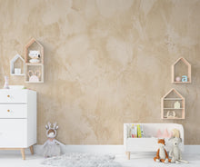 Load image into Gallery viewer, Beige Plaster Texture Wallpaper | Neutral Limewash Wall Mural | Rustic Stucco Peel and Stick Wallpaper for Living Room 1163RS