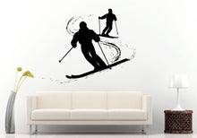 Load image into Gallery viewer, Ski Skiing People Sport Trick Stunt Winter Sport Wall Decal Vinyl Sticker Mural Room Decor L1062