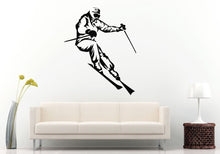 Load image into Gallery viewer, Ski Skiing People Sport Trick Stunt Winter Sport Wall Decal Vinyl Sticker Mural Room Decor L1064