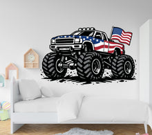 Load image into Gallery viewer, Monster Truck Wall Decal Truck Wall Sticker Car Art Truck Wall Vinyl Wall Decal Truck Lover Room Gifts Vinyl Wall Art Stickers 1176RS