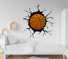Load image into Gallery viewer, Basketball Ball wall decal Ball wall art Sport Wall Decal Kids Decal Basketball Gifts wall Vinyl Wall Sticker Boy Room 1180RS