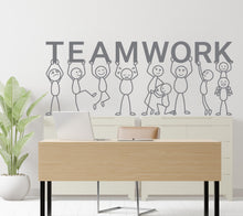 Load image into Gallery viewer, Teamwork wall decal Office wall decal Office wall decor Entrepreneur Gift Wall decal, Wall stickers, Wall decor, Wall Art 1186RS