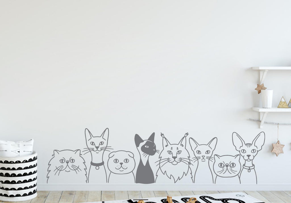 Cat wall decals, Grooming wall decor, Vetirinary decals, Pet lover gift, Pet shop dog house wall vinyl decal, Pet wall vinyl decal 440DE