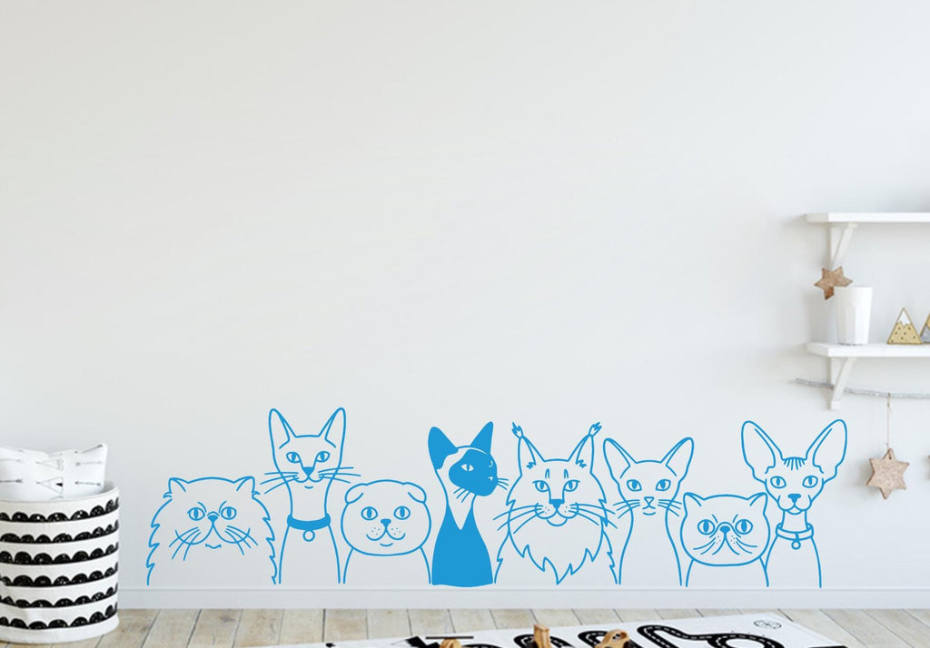 Cat wall decals, Grooming wall decor, Vetirinary decals, Pet lover gift, Pet shop dog house wall vinyl decal, Pet wall vinyl decal 440DE