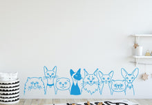 Load image into Gallery viewer, Cat wall decals, Grooming wall decor, Vetirinary decals, Pet lover gift, Pet shop dog house wall vinyl decal, Pet wall vinyl decal 440DE
