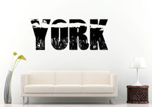 Load image into Gallery viewer, New York City Town The Big Apple Skyline Buildings Inside Word Wall Decal Vinyl Sticker Mural Room Decor L1088