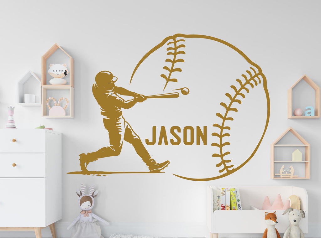 Baseball wall decor, Baseball Wall Decal Sport Vinyl, Baseball stickers, Boys Passion, Goal Wall Art, Wall Stickers, Kids Room Decor 1172RS