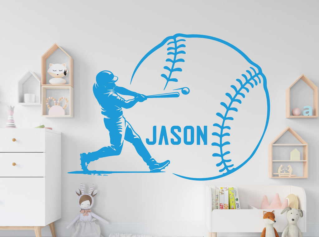 Baseball wall decor, Baseball Wall Decal Sport Vinyl, Baseball stickers, Boys Passion, Goal Wall Art, Wall Stickers, Kids Room Decor 1172RS