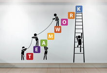 Load image into Gallery viewer, Teamwork Office Wall Decal Idea Teamwork Business Worker Inspire Office Decoration Motivation Stickers Mural Unique Gift 1192RS