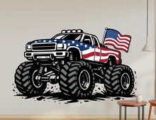 Load image into Gallery viewer, Monster Truck Wall Decal Truck Wall Sticker Car Art Truck Wall Vinyl Wall Decal Truck Lover Room Gifts Vinyl Wall Art Stickers 1176RS