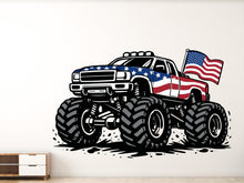 Load image into Gallery viewer, Monster Truck Wall Decal Truck Wall Sticker Car Art Truck Wall Vinyl Wall Decal Truck Lover Room Gifts Vinyl Wall Art Stickers 1176RS