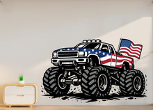 Load image into Gallery viewer, Monster Truck Wall Decal Truck Wall Sticker Car Art Truck Wall Vinyl Wall Decal Truck Lover Room Gifts Vinyl Wall Art Stickers 1176RS