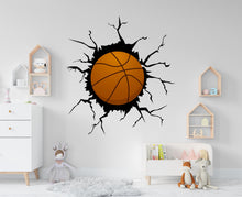 Load image into Gallery viewer, Basketball Ball wall decal Ball wall art Sport Wall Decal Kids Decal Basketball Gifts wall Vinyl Wall Sticker Boy Room 1180RS