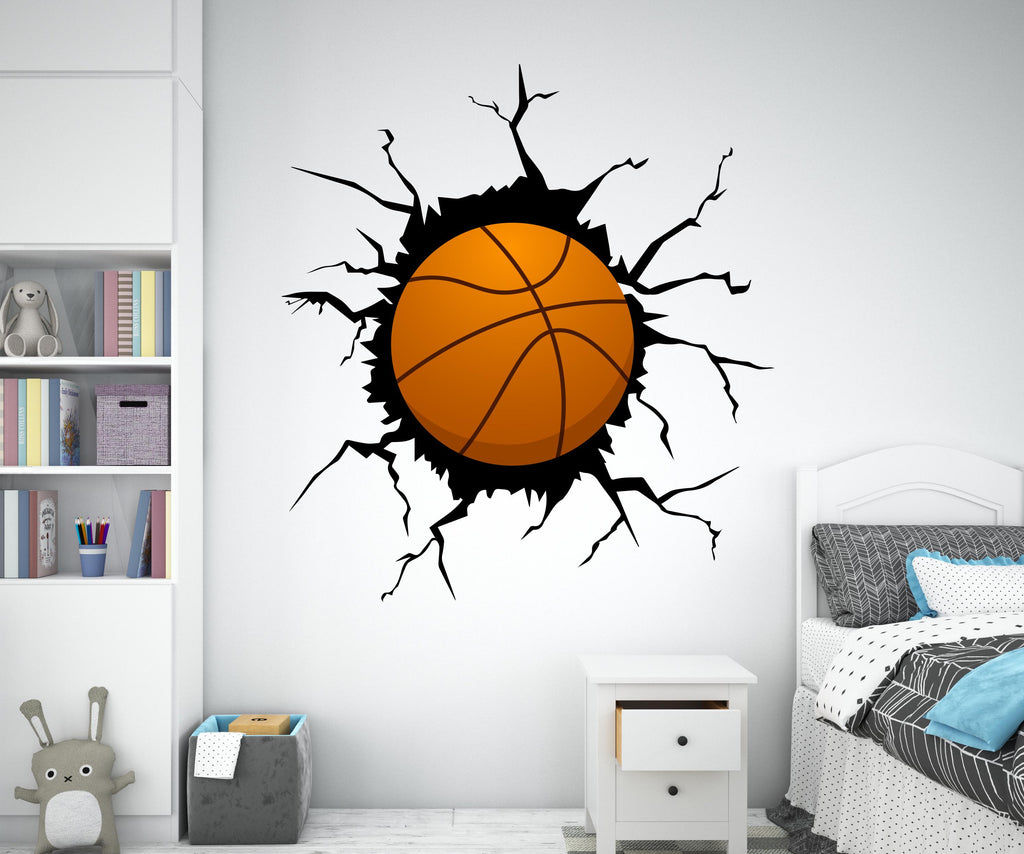 Basketball Ball wall decal Ball wall art Sport Wall Decal Kids Decal Basketball Gifts wall Vinyl Wall Sticker Boy Room 1180RS