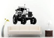Load image into Gallery viewer, Tractor Trailer Big Tires Farmer Vehicle Work Boys Room Kids Children Toddler Wall Decal Vinyl Sticker Mural Room Decor L1098