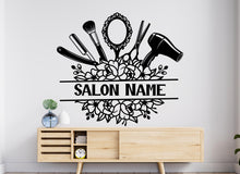 Load image into Gallery viewer, Beauty Salon Hair Stylist wall decor Hairdresser Salon Manicure Hair Hairdresser Women Girl Room Gifts Her Vinyl Wall Art Stickers 1188RS