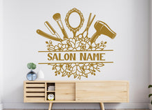 Load image into Gallery viewer, Beauty Salon Hair Stylist wall decor Hairdresser Salon Manicure Hair Hairdresser Women Girl Room Gifts Her Vinyl Wall Art Stickers 1188RS