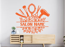 Load image into Gallery viewer, Beauty Salon Hair Stylist wall decor Hairdresser Salon Manicure Hair Hairdresser Women Girl Room Gifts Her Vinyl Wall Art Stickers 1188RS