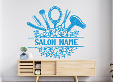 Load image into Gallery viewer, Beauty Salon Hair Stylist wall decor Hairdresser Salon Manicure Hair Hairdresser Women Girl Room Gifts Her Vinyl Wall Art Stickers 1188RS