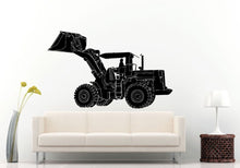 Load image into Gallery viewer, Mechanical Bulldozer Digger Big Tires Farmer Vehicle Work Boys Room Kids Children Toddler Wall Decal Vinyl Sticker Mural Room Decor L1104
