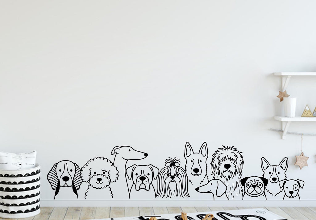 Dog wall decals, Grooming wall decor, Vetirinary decals, Pet lover gift, Pet shop dog house wall vinyl decal, Pet wall vinyl decal 439DE