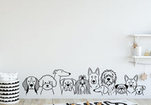 Load image into Gallery viewer, Dog wall decals, Grooming wall decor, Vetirinary decals, Pet lover gift, Pet shop dog house wall vinyl decal, Pet wall vinyl decal 439DE