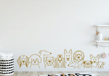 Load image into Gallery viewer, Dog wall decals, Grooming wall decor, Vetirinary decals, Pet lover gift, Pet shop dog house wall vinyl decal, Pet wall vinyl decal 439DE