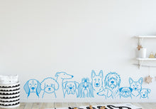 Load image into Gallery viewer, Dog wall decals, Grooming wall decor, Vetirinary decals, Pet lover gift, Pet shop dog house wall vinyl decal, Pet wall vinyl decal 439DE
