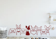 Load image into Gallery viewer, Cat wall decals, Grooming wall decor, Vetirinary decals, Pet lover gift, Pet shop dog house wall vinyl decal, Pet wall vinyl decal 440DE