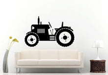 Load image into Gallery viewer, Tractor Trailer Big Tires Farmer Vehicle Work Boys Room Kids Children Toddler Wall Decal Vinyl Sticker Mural Room Decor L1096