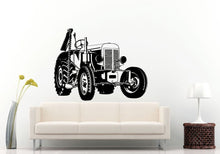 Load image into Gallery viewer, Tractor Trailer Big Tires Farmer Vehicle Work Boys Room Kids Children Toddler Wall Decal Vinyl Sticker Mural Room Decor L1100