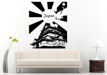 Load image into Gallery viewer, Pagoda Chinese Japanese Asian Eastern Architecture Building House Sun Sunset Wall Decal Vinyl Sticker Mural Room Decor L1122