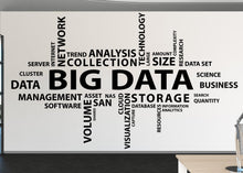 Load image into Gallery viewer, Big Data Wall Decal, Data Wall Vinyl, Office Wall Decor, Business Software Wall Sticker, Computer It Decor Office 1198RS